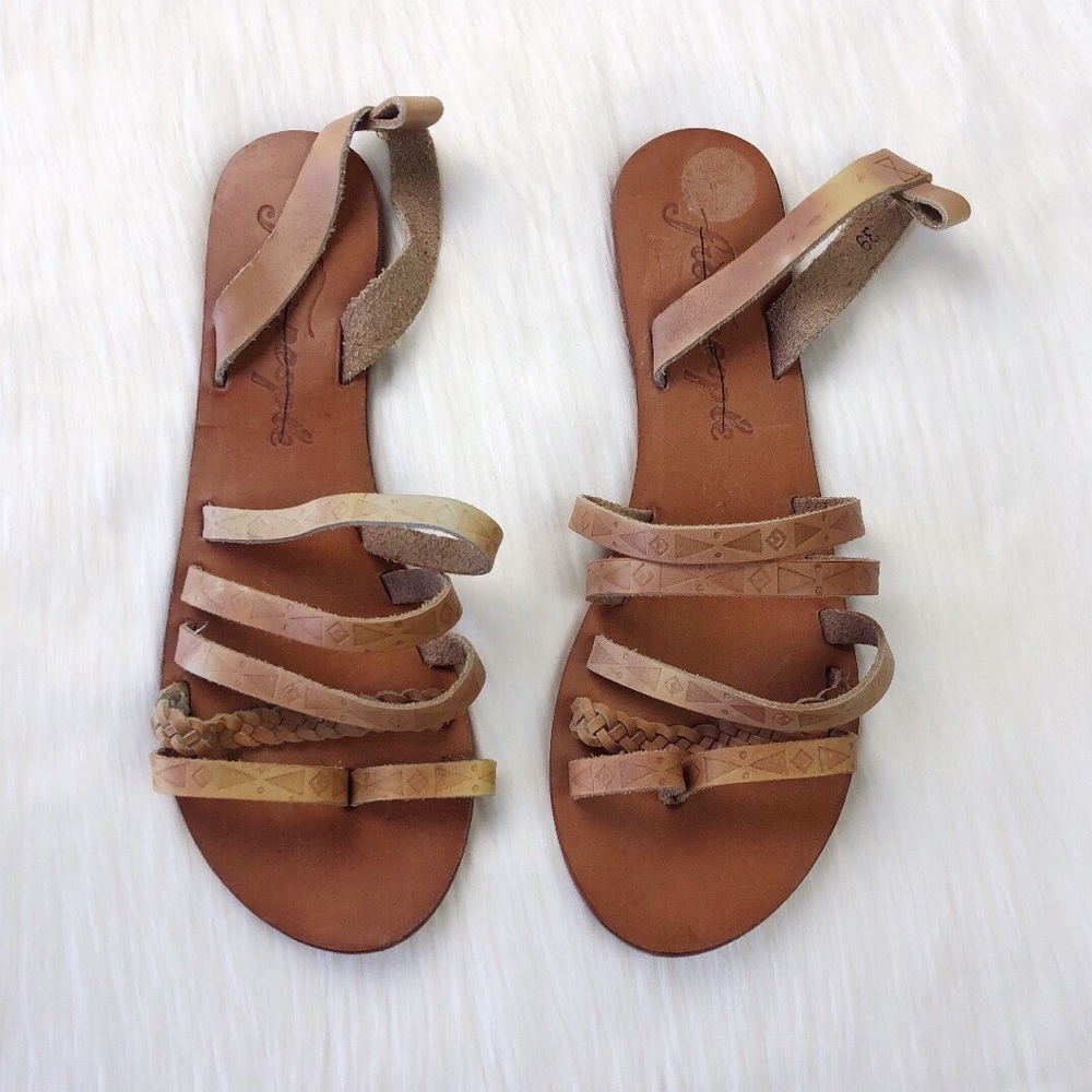 Free People Tribal Strappy Sandals